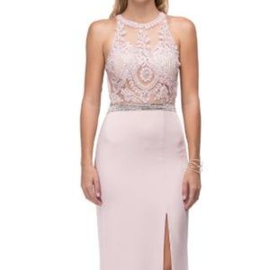 Dancing Queen Prom Dress in Blush, Size Small
